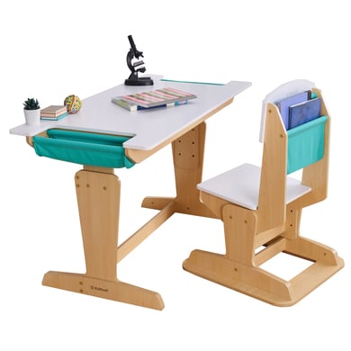 KidKraft® Verstellbarer Schreibtisch mit Stuhl Grow Together™“, naturfarben von KidKraft