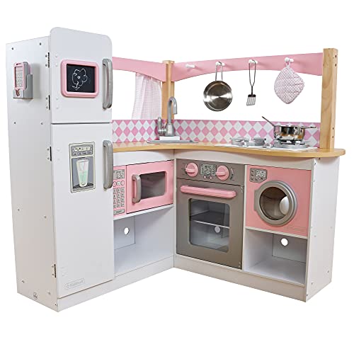 KidKraft Grand Gourmet Eck-Kinderküche aus Holz mit Zubehör, Spielküche mit Pfannen und Spielzeug Handy, Spielzeug für Kinder ab 3 Jahre, 53185 - Exklusiv bei Amazon KidKraft Grand Gourmet Eck-Kinderküche aus Holz mit Zubehör, Spielküche mit Pfannen und Spielzeug Handy, Spielzeug für Kinder ab 3 Jahre, 53185 - Exklusiv bei Amazon von KidKraft