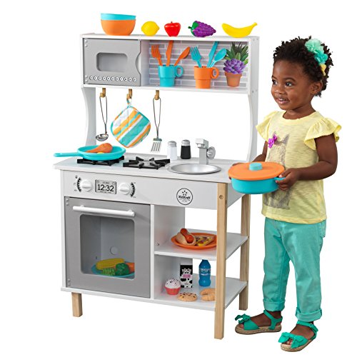 KidKraft All Time Kinderküche aus Holz mit Zubehör, Spielküche mit Geschirr und Lebensmittel, Spielzeug für Kinder ab 3 Jahre, 53370 KidKraft All Time Kinderküche aus Holz mit Zubehör, Spielküche mit Geschirr und Lebensmittel, Spielzeug für Kinder ab 3 Jahre, 53370 von KidKraft