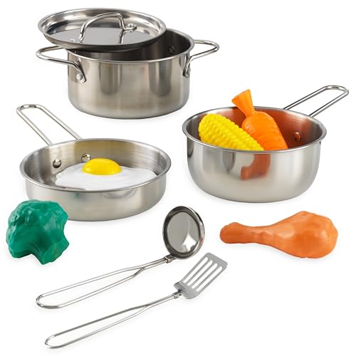 KidKraft Deluxe Kochset aus Metall mit Spielzeug-Lebensmitteln für Kinderküche, Spielküche Zubehör, Spielzeug für Kinder ab 3 Jahre, 63186 KidKraft Deluxe Kochset aus Metall mit Spielzeug-Lebensmitteln für Kinderküche, Spielküche Zubehör, Spielzeug für Kinder ab 3 Jahre, 63186 von KidKraft