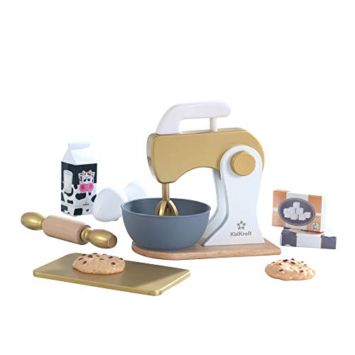KidKraft Goldenes Backset aus Holz für Kinderküche mit Küchenmaschine und Keksen, Spielküche Zubehör, Spielzeug für Kinder ab 3 Jahre, 53535 KidKraft Goldenes Backset aus Holz für Kinderküche mit Küchenmaschine und Keksen, Spielküche Zubehör, Spielzeug für Kinder ab 3 Jahre, 53535 von KidKraft