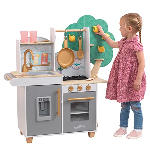 KidKraft Happy Harvest Kinderküche aus Holz mit Zubehör und Eiswürfelspender, Spielküche mit Geschirr und Lebensmittel, Spielzeug für Kinder ab 3 Jahre, 10160 KidKraft Happy Harvest Kinderküche aus Holz mit Zubehör und Eiswürfelspender, Spielküche mit Geschirr und Lebensmittel, Spielzeug für Kinder ab 3 Jahre, 10160 von KidKraft