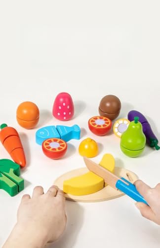Kidmigo Kinderküche Zubehör Holz Schneiden von KidMigo