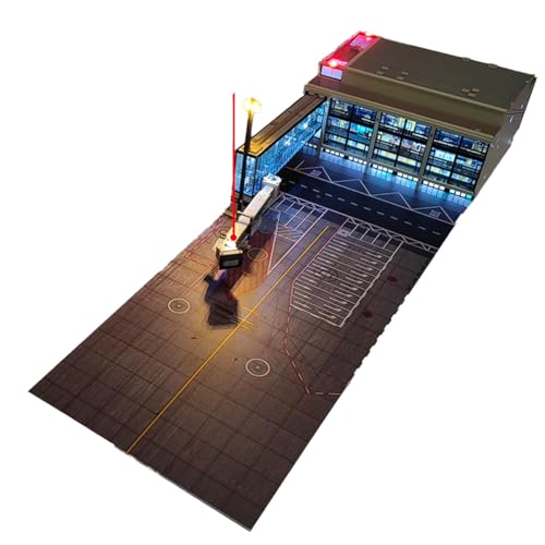 B06 Flughafenterminal-Gebäudemodell im Maßstab 1:200, mit LED-Lichtern, Schürze und Pier, handgefertigtes Miniatur-Luftfahrt-Display, Diorama für Flugzeugsammler B06 Flughafenterminal-Gebäudemodell im Maßstab 1:200, mit LED-Lichtern, Schürze und Pier, handgefertigtes Miniatur-Luftfahrt-Display, Diorama für Flugzeugsammler von Kidaromo