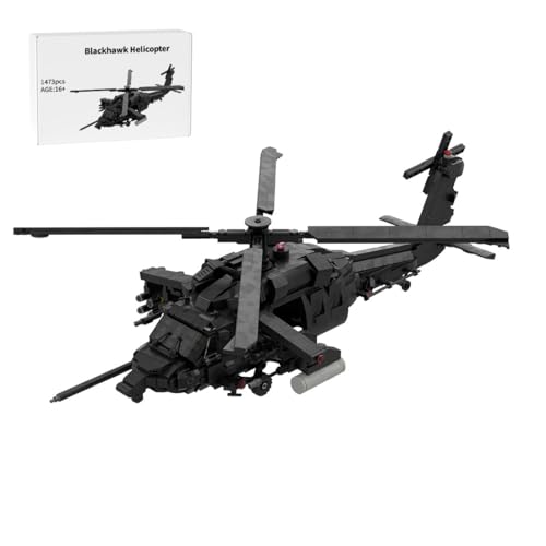 Kidaromo UH-60 Blackhawk Hubschrauber austeine Modellbausatz mit Klappflügeln, Raketen, MOC Militär Helikopter, Flugzeug Konstruktionsspielzeug Klemmbausteine für Erwachsene, 1473 Teile Kidaromo UH-60 Blackhawk Hubschrauber austeine Modellbausatz mit Klappflügeln, Raketen, MOC Militär Helikopter, Flugzeug Konstruktionsspielzeug Klemmbausteine für Erwachsene, 1473 Teile von Kidaromo