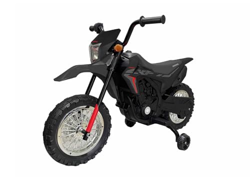 Elektro Kinder Motorrad Honda CRF300L mit Lizenz 20W 6V/4.5Ah, Farbe:Schwarz Elektro Kinder Motorrad Honda CRF300L mit Lizenz 20W 6V/4.5Ah, Farbe:Schwarz von Kidcars