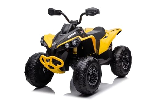 Elektro Kinder Quad Can AM Renegade ATV 2x35W 12V 7Ah, Farbe:Gelb Elektro Kinder Quad Can AM Renegade ATV 2x35W 12V 7Ah, Farbe:Gelb von Kidcars