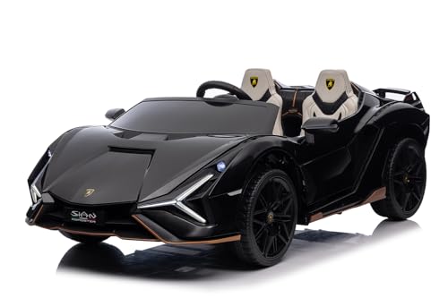 Elektro Kinderauto Lamborghini SIAN mit Lizenz Allrad 4x75W 24V/9Ah, Farbe:Schwarz Elektro Kinderauto Lamborghini SIAN mit Lizenz Allrad 4x75W 24V/9Ah, Farbe:Schwarz von Kidcars