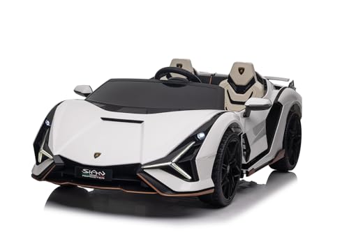 Elektro Kinderauto Lamborghini SIAN mit Lizenz Allrad 4x75W 24V/9Ah, Farbe:Weiss Elektro Kinderauto Lamborghini SIAN mit Lizenz Allrad 4x75W 24V/9Ah, Farbe:Weiss von Kidcars