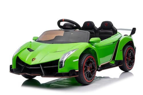 Elektro Kinderauto Lamborghini VENENO mit Lizenz Allrad 4x25W 12V/7Ah, Farbe:Grün Elektro Kinderauto Lamborghini VENENO mit Lizenz Allrad 4x25W 12V/7Ah, Farbe:Grün von Kidcars