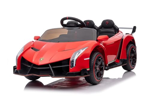 Elektro Kinderauto Lamborghini VENENO mit Lizenz Allrad 4x25W 12V/7Ah, Farbe:Rot Elektro Kinderauto Lamborghini VENENO mit Lizenz Allrad 4x25W 12V/7Ah, Farbe:Rot von Kidcars