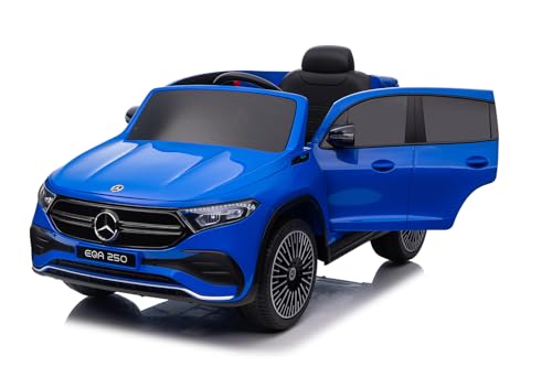 Elektro Kinderauto Mercedes EQA 250 mit Lizenz Allrad 4x25W 12V/7Ah, Farbe:Blau Elektro Kinderauto Mercedes EQA 250 mit Lizenz Allrad 4x25W 12V/7Ah, Farbe:Blau von Kidcars