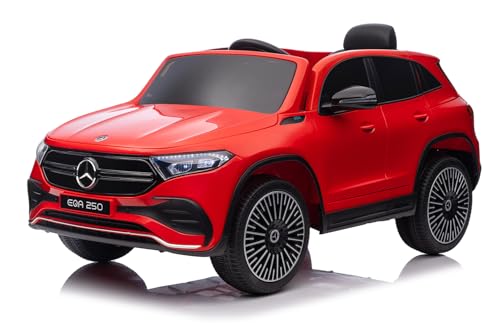 Elektro Kinderauto Mercedes EQA 250 mit Lizenz Allrad 4x25W 12V/7Ah, Farbe:Rot Elektro Kinderauto Mercedes EQA 250 mit Lizenz Allrad 4x25W 12V/7Ah, Farbe:Rot von Kidcars