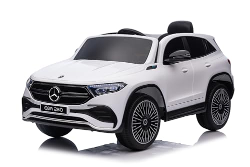 Elektro Kinderauto Mercedes EQA 250 mit Lizenz Allrad 4x25W 12V/7Ah, Farbe:Weiss Elektro Kinderauto Mercedes EQA 250 mit Lizenz Allrad 4x25W 12V/7Ah, Farbe:Weiss von Kidcars