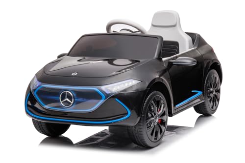 Elektro Kinderauto Mercedes EQA mit Lizenz 2x35W 12V/7Ah, Farbe:Schwarz von Kidcars