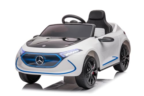 Elektro Kinderauto Mercedes EQA mit Lizenz 2x35W 12V/7Ah, Farbe:Weiss Elektro Kinderauto Mercedes EQA mit Lizenz 2x35W 12V/7Ah, Farbe:Weiss von Kidcars
