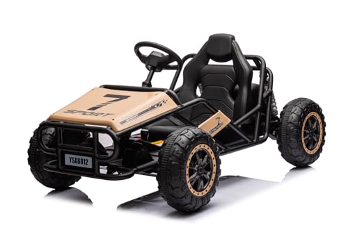Elektro Kinderauto Sport Racing Buggy 2x55W 24V/10Ah, Farbe:Light Yellow Elektro Kinderauto Sport Racing Buggy 2x55W 24V/10Ah, Farbe:Light Yellow von Kidcars