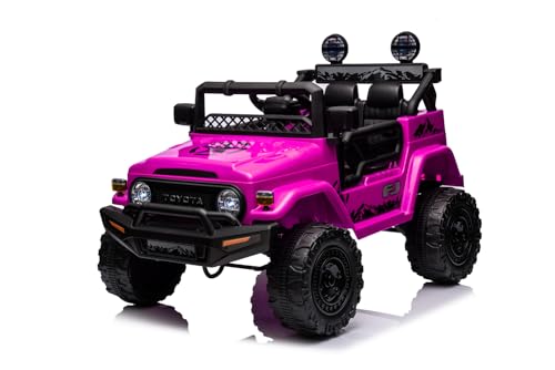 Elektro Kinderauto Toyota FJ mit Lizenz Allrad 4x25W 12V/4.5Ah, Farbe:Pink Elektro Kinderauto Toyota FJ mit Lizenz Allrad 4x25W 12V/4.5Ah, Farbe:Pink von Kidcars