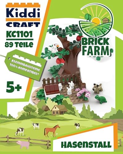Kiddicraft KC1101 Hasenstall Klemmbausteine- Konstruktionsspielzeug von KIDDICRAFT