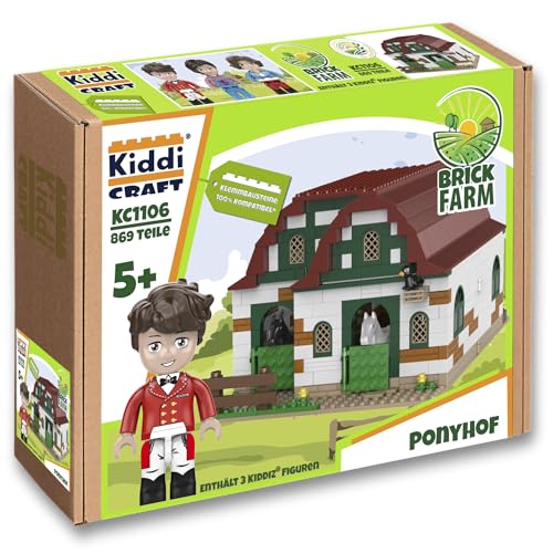 Kiddicraft KC1106 Ponyhof - Klemmbausteine von KIDDICRAFT