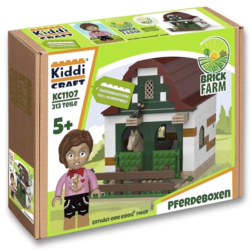 Kiddicraft KC1107 Ponyhof-Erweiterung - Außenboxen - Klemmbausteine - von KIDDICRAFT