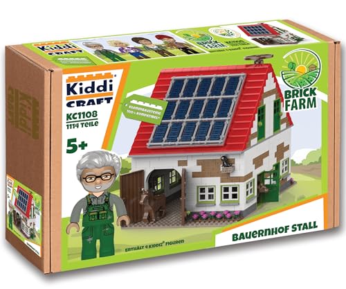 KIDDICRAFT KC1108 Bauernhof Stall - Klemmbausteine von KIDDICRAFT