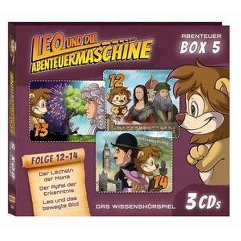 Leo & die Abenteuermaschine 3er CD-Box.Box.5,3 Audio-CD von Kiddinx Media