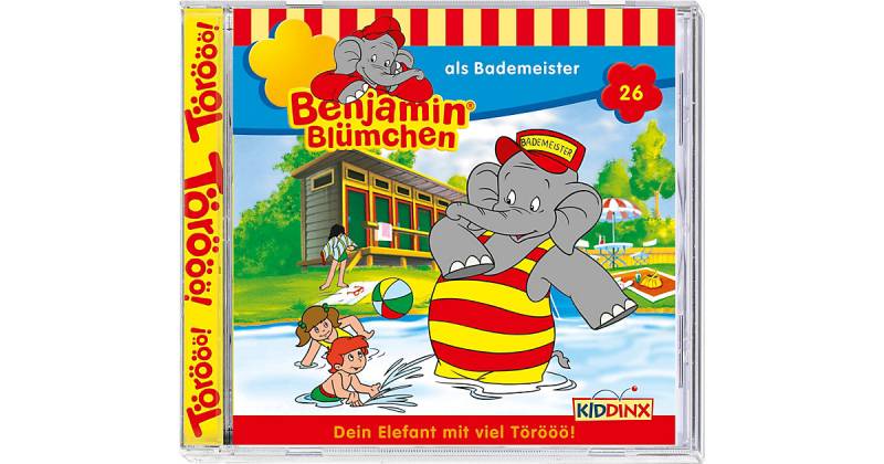 CD Benjamin Blümchen 26 - als Bademeister Hörbuch von Kiddinx