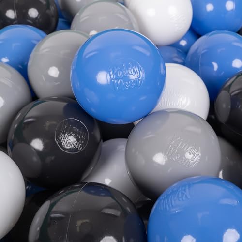 KiddyMoon 200 ∅ 7Cm Kinder Bälle Spielbälle Für Bällebad Baby Plastikbälle Made In EU, Grau/Weiß/Blau/Schwarz KiddyMoon 200 ∅ 7Cm Kinder Bälle Spielbälle Für Bällebad Baby Plastikbälle Made In EU, Grau/Weiß/Blau/Schwarz von KiddyMoon