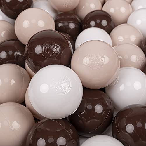KiddyMoon 200 Bälle/7Cm Kinder Bälle Spielbälle Für Bällebad Baby Einfarbige Plastikbälle Made In EU, Pastellbeige/Braun/Weiß KiddyMoon 200 Bälle/7Cm Kinder Bälle Spielbälle Für Bällebad Baby Einfarbige Plastikbälle Made In EU, Pastellbeige/Braun/Weiß von KiddyMoon