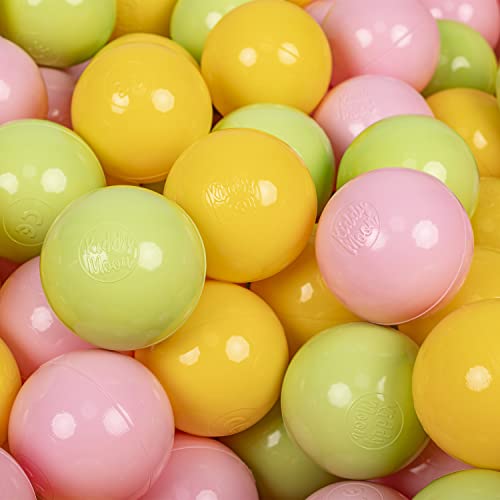 KiddyMoon 300 ∅ 7Cm Kinder Bälle Spielbälle Für Bällebad Baby Plastikbälle Made In EU, Hellgrün/Gelb/Rosa KiddyMoon 300 ∅ 7Cm Kinder Bälle Spielbälle Für Bällebad Baby Plastikbälle Made In EU, Hellgrün/Gelb/Rosa von KiddyMoon