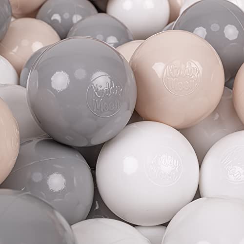 KiddyMoon 300 Bälle/7Cm Kinder Bälle Spielbälle Für Bällebad Baby Einfarbige Plastikbälle Made In EU, Pastellbeige/Grau/Weiß KiddyMoon 300 Bälle/7Cm Kinder Bälle Spielbälle Für Bällebad Baby Einfarbige Plastikbälle Made In EU, Pastellbeige/Grau/Weiß von KiddyMoon