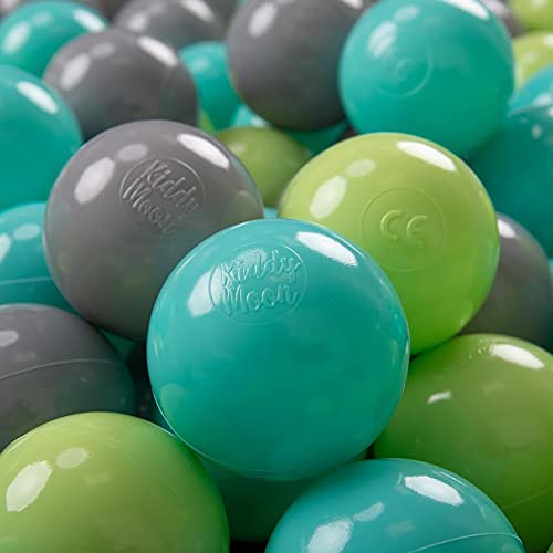 KiddyMoon 700 ∅ 7Cm Kinder Bälle Spielbälle Für Bällebad Baby Plastikbälle Made In EU, Hellgrün/Helltürkis/Grau KiddyMoon 700 ∅ 7Cm Kinder Bälle Spielbälle Für Bällebad Baby Plastikbälle Made In EU, Hellgrün/Helltürkis/Grau von KiddyMoon