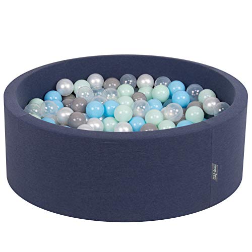 KiddyMoon Bällebad 90X30cm/300 Bälle ∅ 7Cm Bällepool Mit Bunten Bällen Für Babys Kinder Rund, Dunkelblau:Perle/Grau/Transparent/Babyblau/Mint KiddyMoon Bällebad 90X30cm/300 Bälle ∅ 7Cm Bällepool Mit Bunten Bällen Für Babys Kinder Rund, Dunkelblau:Perle/Grau/Transparent/Babyblau/Mint von KiddyMoon