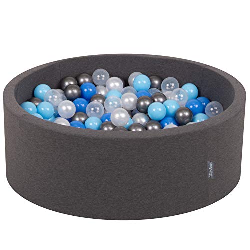 KiddyMoon Bällebad 90X30cm/300 Bälle ∅ 7Cm Bällepool Mit Bunten Bällen Für Babys Kinder Rund, Dunkelgrau:Perle/Blau/Baby Blue/Transparent/Silber KiddyMoon Bällebad 90X30cm/300 Bälle ∅ 7Cm Bällepool Mit Bunten Bällen Für Babys Kinder Rund, Dunkelgrau:Perle/Blau/Baby Blue/Transparent/Silber von KiddyMoon