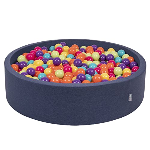 KiddyMoon Bällebad 120x30cm mit 1000 bunten Bällen für Babys und Kinder, Dunkelblau:Hellgrün/Gelb/Türkis/Orange/Dunkelpink/Violet KiddyMoon Bällebad 120x30cm mit 1000 bunten Bällen für Babys und Kinder, Dunkelblau:Hellgrün/Gelb/Türkis/Orange/Dunkelpink/Violet von KiddyMoon
