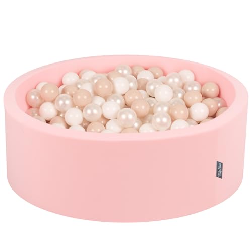 KiddyMoon Bällebad 90X30cm/200 Bälle ∅ 7Cm Bällepool Mit Bunten Bällen Für Babys Kinder Rund, Pink:Pastellbeige/Weiß/Perle KiddyMoon Bällebad 90X30cm/200 Bälle ∅ 7Cm Bällepool Mit Bunten Bällen Für Babys Kinder Rund, Pink:Pastellbeige/Weiß/Perle von KiddyMoon