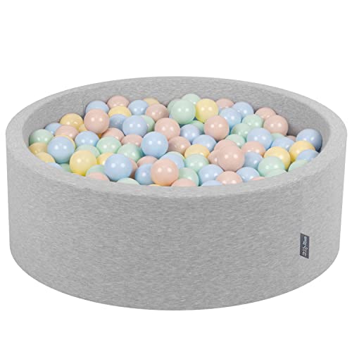 KiddyMoon Bällebad 90X30cm/300 Bälle ∅ 7Cm Bällepool Mit Bunten Bällen Für Babys Kinder Rund, Hellgrau:Pastellbeige/Pastellblau/Pastellgelb/Minze KiddyMoon Bällebad 90X30cm/300 Bälle ∅ 7Cm Bällepool Mit Bunten Bällen Für Babys Kinder Rund, Hellgrau:Pastellbeige/Pastellblau/Pastellgelb/Minze von KiddyMoon