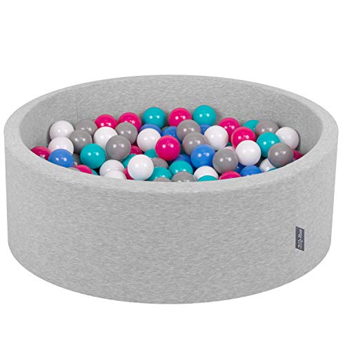 KiddyMoon Bällebad 90X30cm/300 Bälle ∅ 7Cm Bällepool Mit Bunten Bällen Für Babys Kinder Rund, Hellgrau:Weiß/Grau/Blau/Pink/Helltürkis KiddyMoon Bällebad 90X30cm/300 Bälle ∅ 7Cm Bällepool Mit Bunten Bällen Für Babys Kinder Rund, Hellgrau:Weiß/Grau/Blau/Pink/Helltürkis von KiddyMoon
