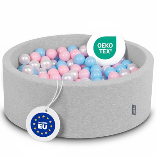 KiddyMoon Bällebad 90X30cm/300 Bälle ∅ 7Cm Bällepool Mit Bunten Bällen Für Babys Kinder Rund, Hellgrau:Baby Blau/Rosa/Perle KiddyMoon Bällebad 90X30cm/300 Bälle ∅ 7Cm Bällepool Mit Bunten Bällen Für Babys Kinder Rund, Hellgrau:Baby Blau/Rosa/Perle von KiddyMoon