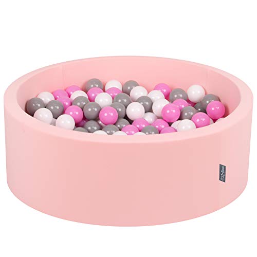 KiddyMoon Bällebad 90X30cm/200 Bälle ∅ 7Cm Bällepool Mit Bunten Bällen Für Babys Kinder Rund, Pink:Grau/Weiß/Pink KiddyMoon Bällebad 90X30cm/200 Bälle ∅ 7Cm Bällepool Mit Bunten Bällen Für Babys Kinder Rund, Pink:Grau/Weiß/Pink von KiddyMoon