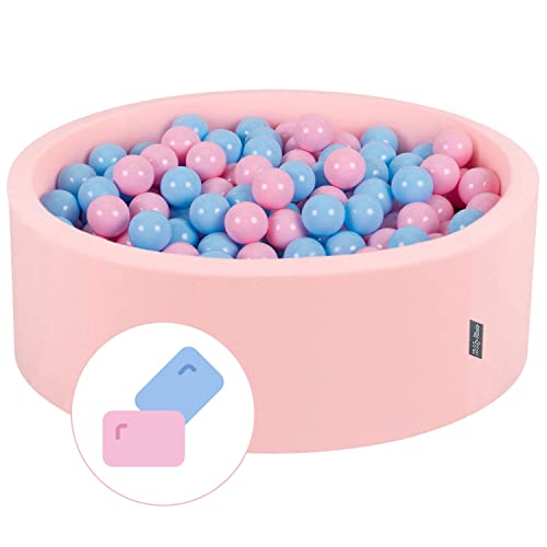 KiddyMoon Bällebad Bällepool Mit Bunten Bällen 90X30cm/200 Bälle ∅ 7Cm Für Babys Kinder Rund, Bubblegum:Puderrosa/Babyblau KiddyMoon Bällebad Bällepool Mit Bunten Bällen 90X30cm/200 Bälle ∅ 7Cm Für Babys Kinder Rund, Bubblegum:Puderrosa/Babyblau von KiddyMoon