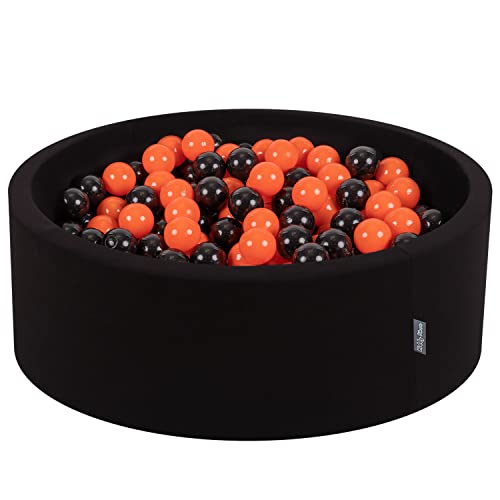 KiddyMoon Bällebad Bällepool Mit Bunten Bällen 90X30cm/300 Bälle ∅ 7Cm Für Babys Kinder Rund, Basketball:Schwarz/Orange KiddyMoon Bällebad Bällepool Mit Bunten Bällen 90X30cm/300 Bälle ∅ 7Cm Für Babys Kinder Rund, Basketball:Schwarz/Orange von KiddyMoon