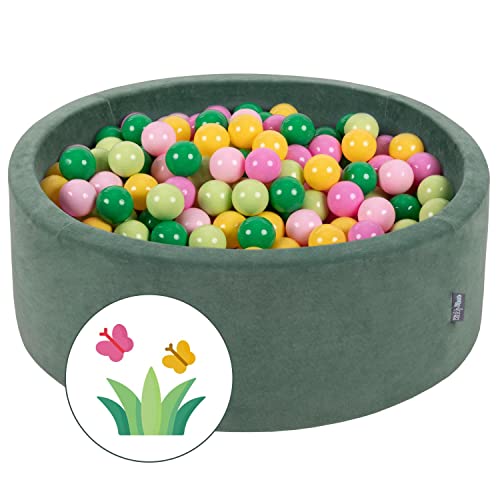 KiddyMoon Bällebad Bällepool Mit Bunten Bällen 90X30cm/300 Bälle ∅ 7Cm Für Babys Kinder Rund, Frühling:Hellgrün/Grün/Gelb/Puderrosa/Hellpink KiddyMoon Bällebad Bällepool Mit Bunten Bällen 90X30cm/300 Bälle ∅ 7Cm Für Babys Kinder Rund, Frühling:Hellgrün/Grün/Gelb/Puderrosa/Hellpink von KiddyMoon
