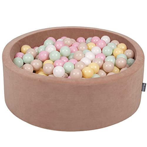 KiddyMoon Rund Bällebad Velvet Bällepool 90X30cm/200 Bälle ∅ 7Cm Ballgruben Für Babys Spielbad Kleinkinder, Hergestellt In Der EU, Wüstenrosa: Pastellbeige/Pastellgelb/Weiß/Minze/Puderrosa KiddyMoon Rund Bällebad Velvet Bällepool 90X30cm/200 Bälle ∅ 7Cm Ballgruben Für Babys Spielbad Kleinkinder, Hergestellt In Der EU, Wüstenrosa: Pastellbeige/Pastellgelb/Weiß/Minze/Puderrosa von KiddyMoon