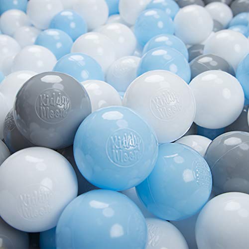 KiddyMoon Kinder Bälle Für Bällebad Baby Spielbälle Plastikbälle ∅7Cm Made In EU, Grau/Weiß/Babyblau,300 Bälle/7Cm KiddyMoon Kinder Bälle Für Bällebad Baby Spielbälle Plastikbälle ∅7Cm Made In EU, Grau/Weiß/Babyblau,300 Bälle/7Cm von KiddyMoon