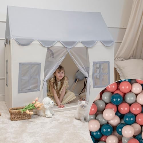 KiddyMoon Kinderzelt Spielhaus Mit 400 Bälle Faltbares Für Kinder Spielzelt Strapazierfähiges Material Kinderspielzelt Fördert Kreativität Ideal Für Drinnen Und Draußen KiddyMoon Kinderzelt Spielhaus Mit 400 Bälle Faltbares Für Kinder Spielzelt Strapazierfähiges Material Kinderspielzelt Fördert Kreativität Ideal Für Drinnen Und Draußen von KiddyMoon