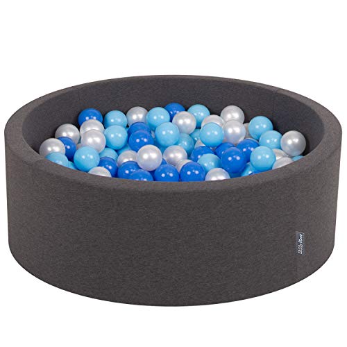 KiddyMoon OK30D-041 Bällebad 90X30cm/200 Bälle ∅ 7Cm Bällepool Mit Bunten Bällen Für Babys Kinder Rund, Dunkelgrau:Baby Blau/Blau/Perle KiddyMoon OK30D-041 Bällebad 90X30cm/200 Bälle ∅ 7Cm Bällepool Mit Bunten Bällen Für Babys Kinder Rund, Dunkelgrau:Baby Blau/Blau/Perle von KiddyMoon