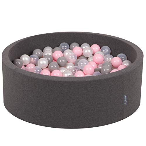 KiddyMoon OK30D-226 Bällebad 90X30cm/300 Bälle ∅ 7Cm Bällepool Mit Bunten Bällen Für Babys Kinder Rund, Dunkelgrau:Perle/Grau/Transparent/Rosa KiddyMoon OK30D-226 Bällebad 90X30cm/300 Bälle ∅ 7Cm Bällepool Mit Bunten Bällen Für Babys Kinder Rund, Dunkelgrau:Perle/Grau/Transparent/Rosa von KiddyMoon