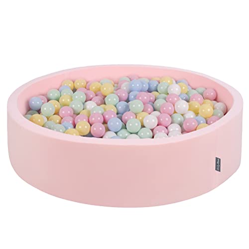 KiddyMoon Rund Bällebad Bällepool 120X30cm/1000 Bälle ∅ 7Cm Ballgruben Bunten Bällen Für Babys Spielbad Kleinkinder, Hergestellt In Der EU, Pink:Pastellblau/Pastellgelb/Weiß/Minze/Puderrosa KiddyMoon Rund Bällebad Bällepool 120X30cm/1000 Bälle ∅ 7Cm Ballgruben Bunten Bällen Für Babys Spielbad Kleinkinder, Hergestellt In Der EU, Pink:Pastellblau/Pastellgelb/Weiß/Minze/Puderrosa von KiddyMoon